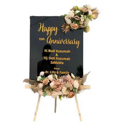 Papan Bunga Akrilik Garden Party Cibinong