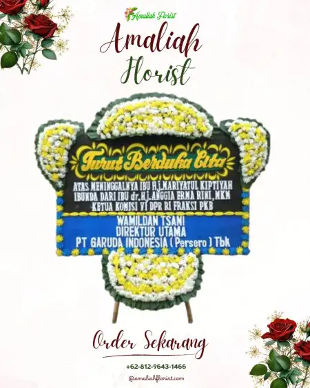 Papan Bunga Duka Garden Party Cibinong